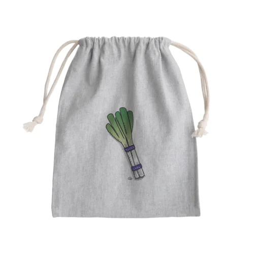 落ちている長ネギ Mini Drawstring Bag