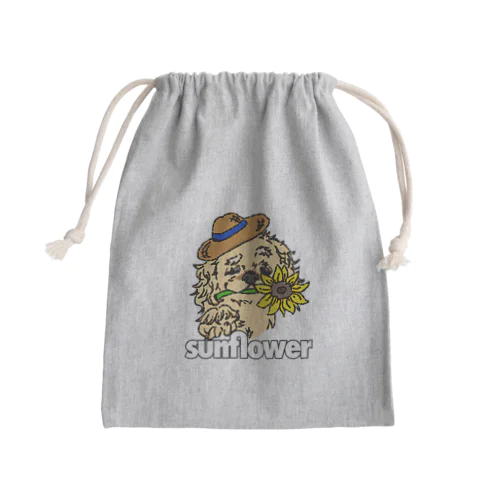 sunflower Borusitiくん Mini Drawstring Bag
