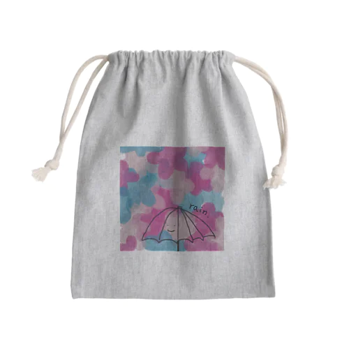 rain. Mini Drawstring Bag