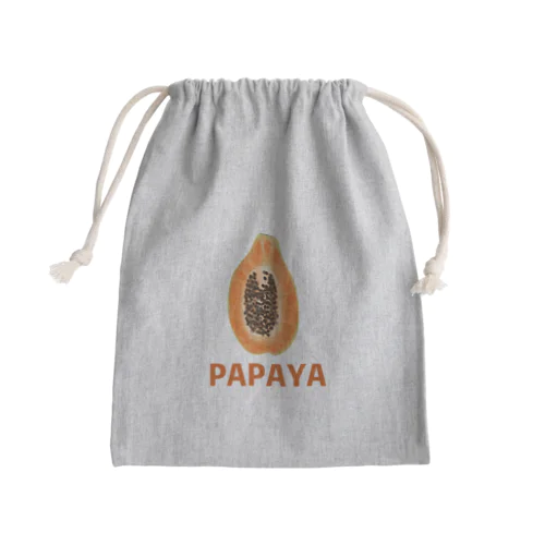 パパイヤさん Mini Drawstring Bag