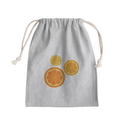 多分オレンジ Mini Drawstring Bag