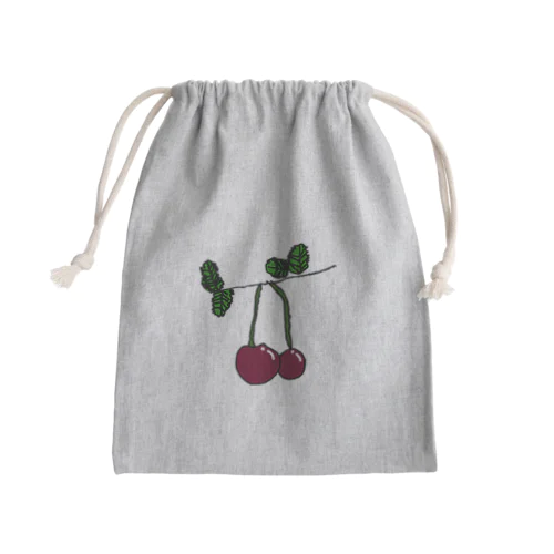 サクランボ Mini Drawstring Bag