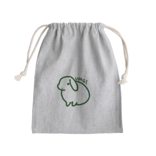 シンプルUSAGI Mini Drawstring Bag