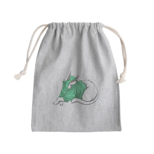 パーカーねこ Mini Drawstring Bag