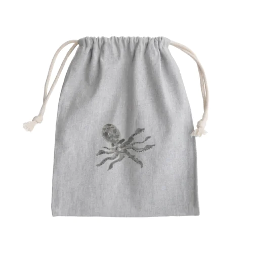 水墨画風のタコさん Mini Drawstring Bag