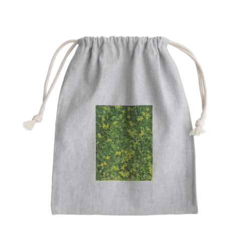 癒しグリーンセダム Mini Drawstring Bag