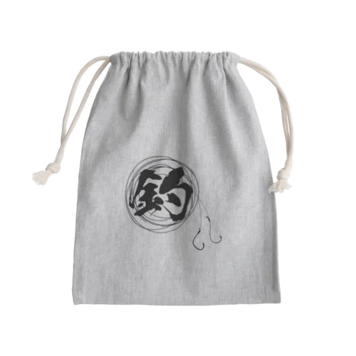 釣りマーク Mini Drawstring Bag