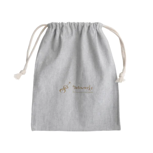 708worksロゴプリント Mini Drawstring Bag