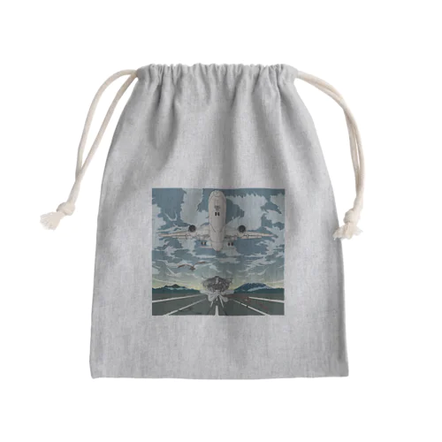 Landing Mini Drawstring Bag