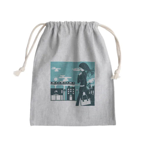 Work Mini Drawstring Bag