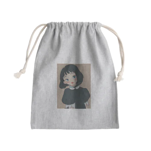 レトロガール3 Mini Drawstring Bag