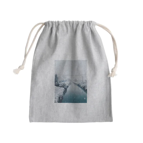 冬の景色1 Mini Drawstring Bag