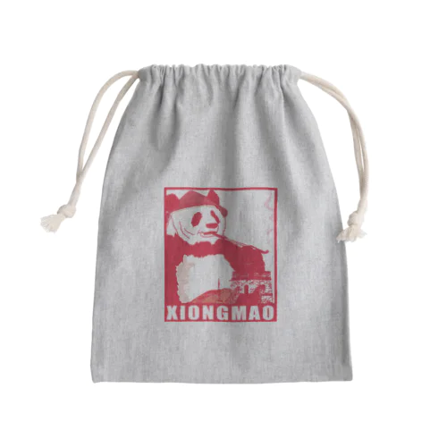 煙管パンダ Mini Drawstring Bag