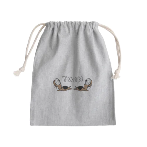 双子らいぞう Mini Drawstring Bag