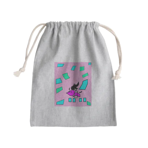 競技かるた　ピンク Mini Drawstring Bag