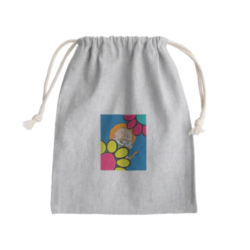 やっぱり猫好き Mini Drawstring Bag