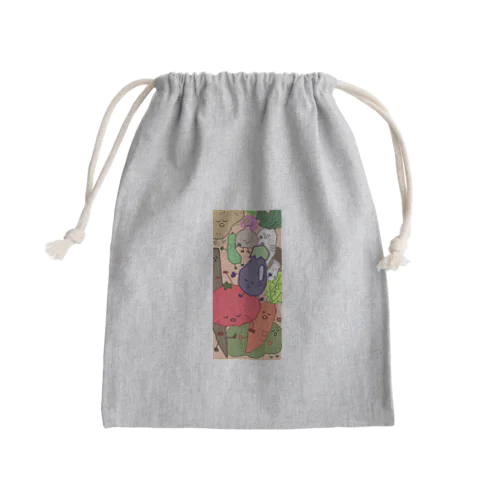 すやすやお野菜 Mini Drawstring Bag