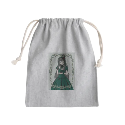 Mode-lolita（緑） Mini Drawstring Bag