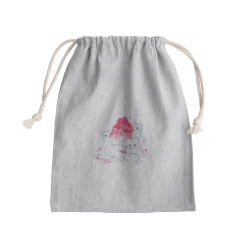 かき氷大好き Mini Drawstring Bag