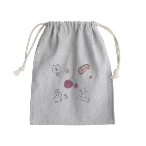 おーる Mini Drawstring Bag