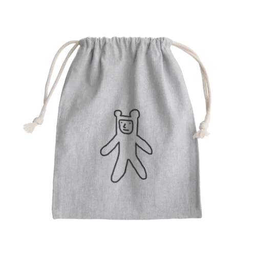 クマさん Mini Drawstring Bag