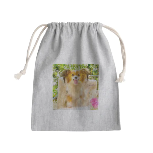 isaac_dogstagram Mini Drawstring Bag