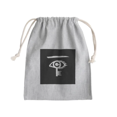 こちこの部屋ロゴ（黒） Mini Drawstring Bag