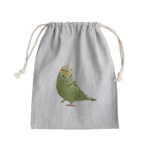 セキセイインコ Mini Drawstring Bag