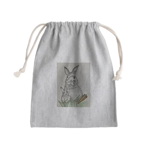 うささん Mini Drawstring Bag