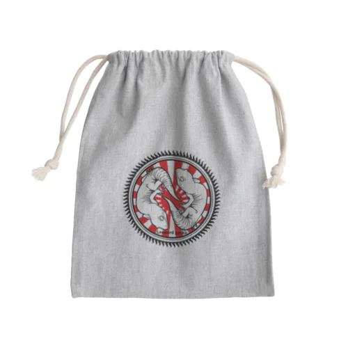 ヒョウモントカゲモドキ 日の出 Mini Drawstring Bag