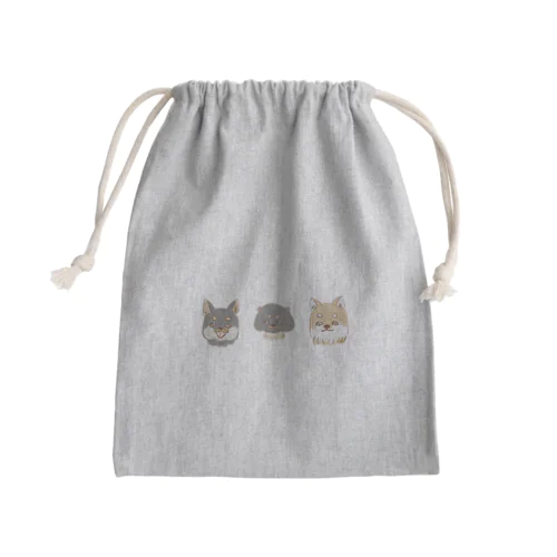 まゆげーず Mini Drawstring Bag