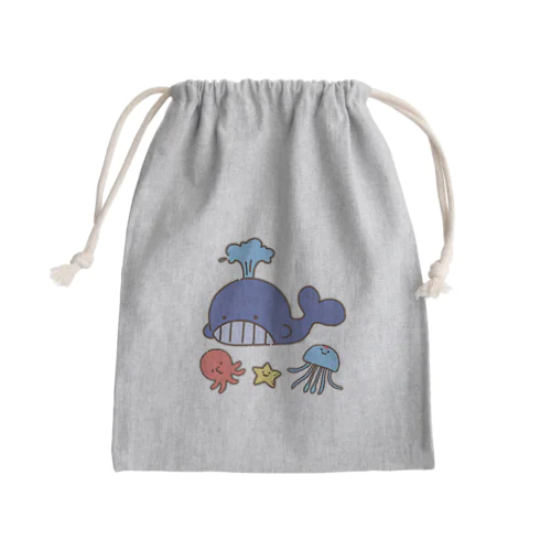 うみのいきもの Mini Drawstring Bag