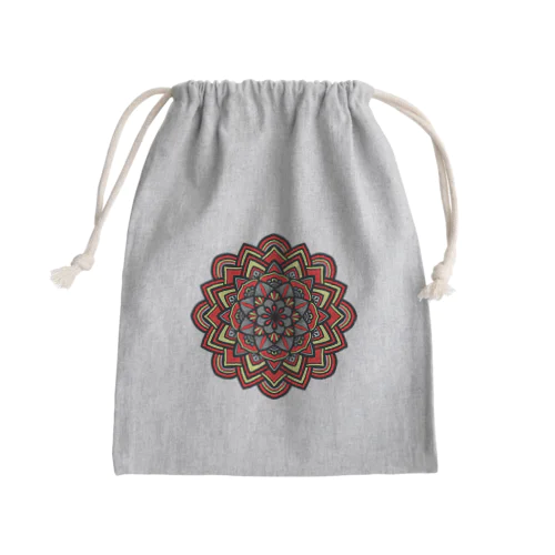 花模様 Mini Drawstring Bag