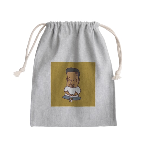 鼻毛さん Mini Drawstring Bag