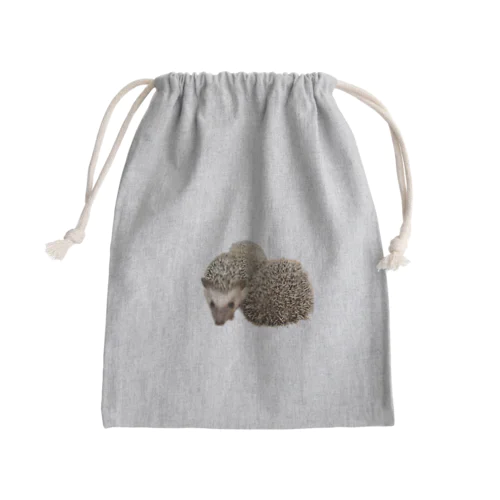 ハリネズミ Mini Drawstring Bag