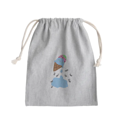 アイスたべるのアリ？ Mini Drawstring Bag