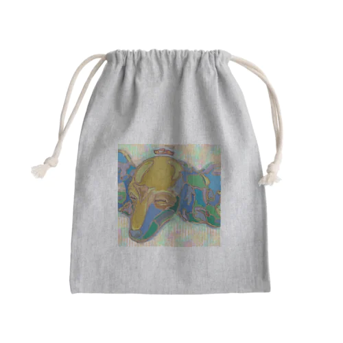 Mary's  tweets 『ママ、早く帰って来ないかな❗』 Mini Drawstring Bag