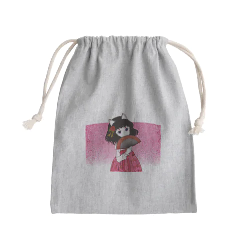Rose-design（扇子開きVer.） Mini Drawstring Bag