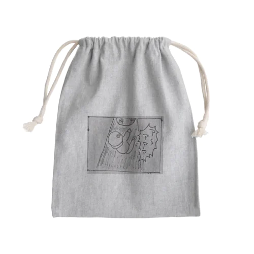 マンホールに落ちる森P  Mini Drawstring Bag