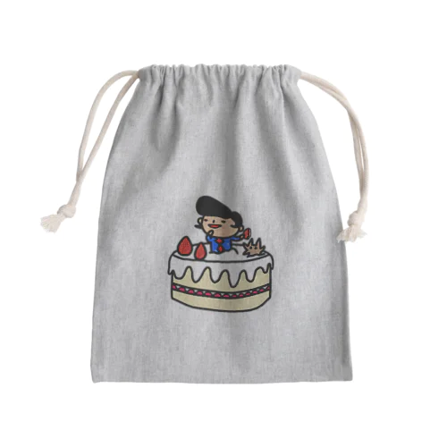 ケーキタイム! Mini Drawstring Bag