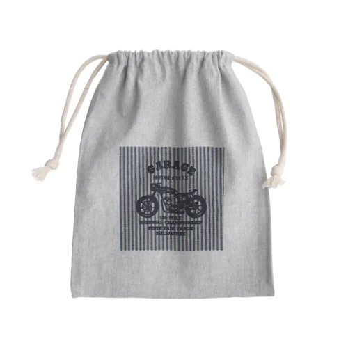 武骨なバイクデザイン(ヒッコリー) Mini Drawstring Bag