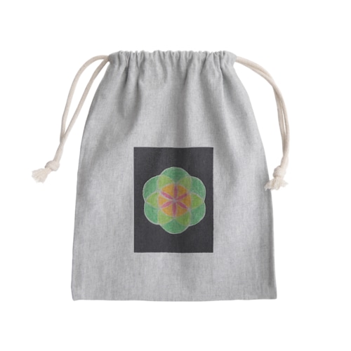 幾何学模様2 Mini Drawstring Bag