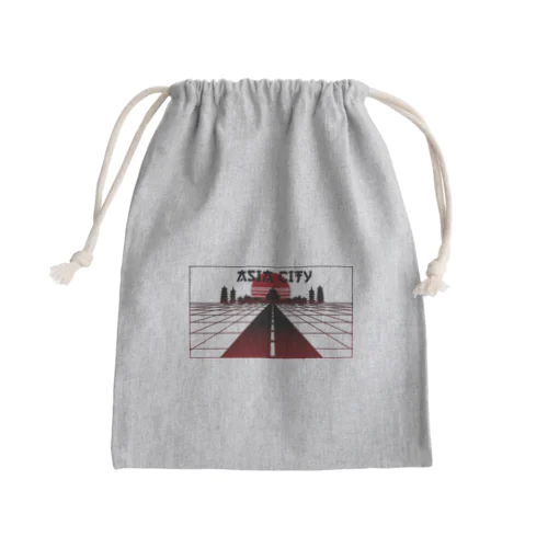  vaporwave asiacity  Mini Drawstring Bag