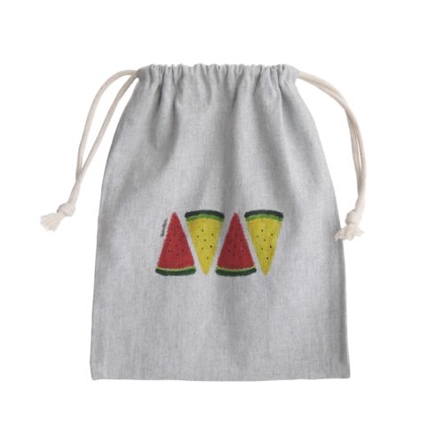 スイカ Mini Drawstring Bag