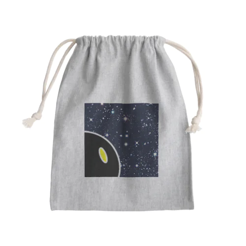 夜空を見つめる顔 Mini Drawstring Bag