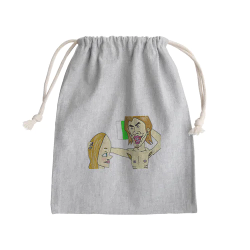 ピロートークは天下一品 Mini Drawstring Bag