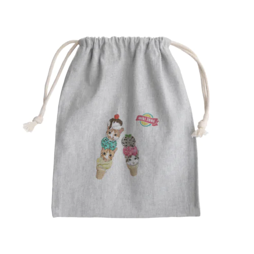 rui&ram&ta-chan ice Mini Drawstring Bag