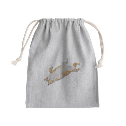 スヤスヤちゃしろ猫グッズ Mini Drawstring Bag