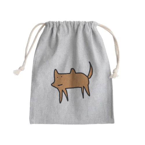 犬 Mini Drawstring Bag