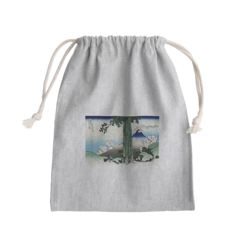 葛飾北斎_冨嶽三十六景　甲州三嶌越 Mini Drawstring Bag